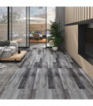 vidaXL PVC Flooring Planks 5.02 m² 2 mm Self-adhesive Shiny Grey