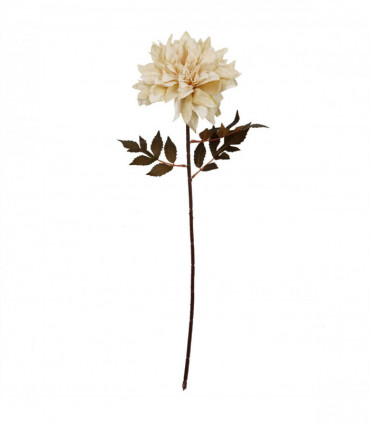 Pack of 6 x 55cm Dahlia Flower Stem - Dusty Cream