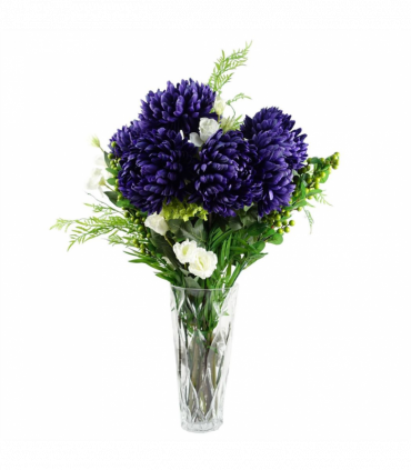 Pack of 6 x 70cm Artificial Green Berry Spray