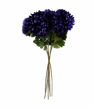 Pack of 6 x 75cm Extra Large Reflex Chrysanthemum - Purple