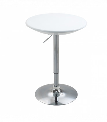 Painted Top Bistro Pub Table Adjustable Swivel Counter Home White