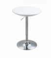 Painted Top Bistro Pub Table Adjustable Swivel Counter Home White