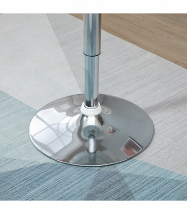 Painted Top Bistro Pub Table Adjustable Swivel Counter Home White