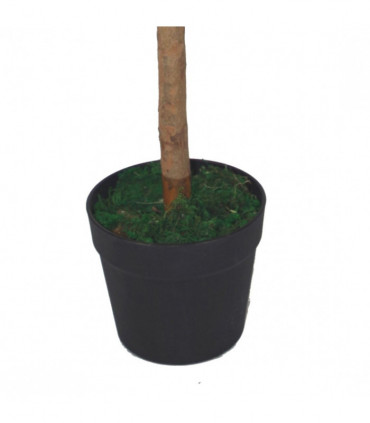 Pair of 120cm (4ft) Plain Stem Artificial Topiary Bay Laurel Ball Trees