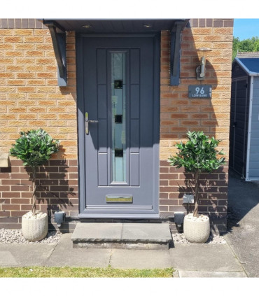 Pair of 90cm (3ft) Twisted Stem Artificial Topiary Bay Laurel Ball Trees