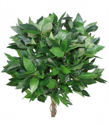 Pair of 90cm (3ft) Twisted Stem Artificial Topiary Bay Laurel Ball Trees