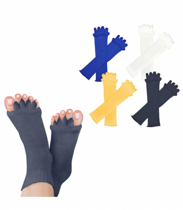 Pair of Foot Alignment Socks to Relieve Foot Pain, Navy