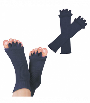 Pair of Foot Alignment Socks to Relieve Foot Pain, Navy