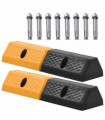 Parking Blocks 2 pcs Rubber 49x15x9 cm
