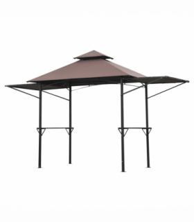 Party BBQ Tent Outdoor Camping Patio Canopy Awing Waterproof Coffee