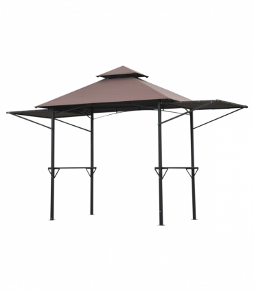 Party BBQ Tent Outdoor Camping Patio Canopy Awing Waterproof Coffee