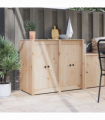 vidaXL Kitchen Door 2 pcs Cream 50 x 9 x 82 cm Solid Pine wood
