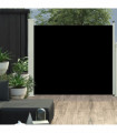 Patio Retractable Side Awning 100x300 cm Black