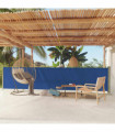 Patio Retractable Side Awning 117x600 cm Blue