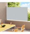 vidaXL Patio Retractable Side Awning 200x300 cm Grey