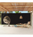 vidaXL Patio Retractable Side Awning 220x600 cm Black