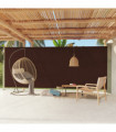 vidaXL Patio Retractable Side Awning 220x600 cm Brown
