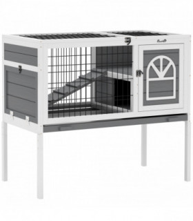 PawHut 14L Small Fish Tank with Filter System, LED Lights, Water Pump, White