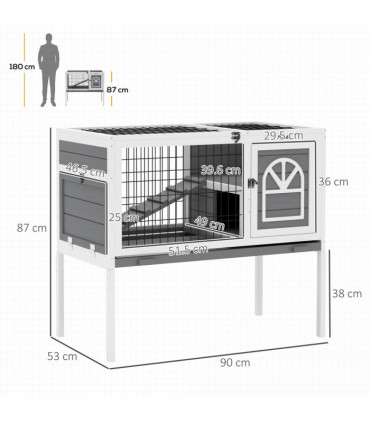 PawHut 14L Small Fish Tank with Filter System, LED Lights, Water Pump, White