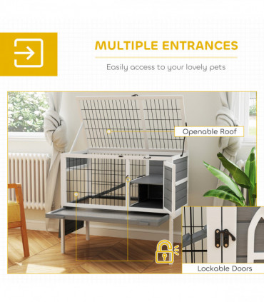 PawHut 14L Small Fish Tank with Filter System, LED Lights, Water Pump, White