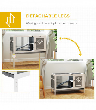 PawHut 14L Small Fish Tank with Filter System, LED Lights, Water Pump, White