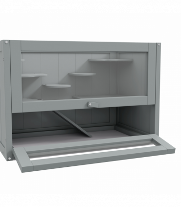 PawHut 2 Levels Wooden Hamster Cage Mice Rodents Hutch Small Animals