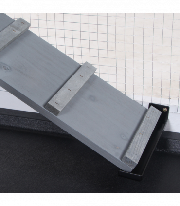 PawHut 2-Tier Wooden Rabbit Hutch Guinea Pig House Pet Cage Outdoor w/ Tray Ramp