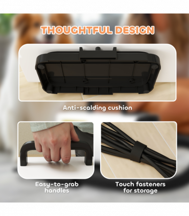 PawHut 2200W Dog Hair Dryer w/ Auto Adjustable Temperature & Airflow, White