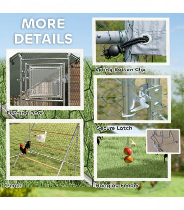 PawHut 26L Small Fish Tank with Filter System, LED Lights, Water Pump, White