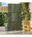 vidaXL Privacy Screen Olive Steel