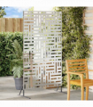 vidaXL Privacy Screen Grey Steel