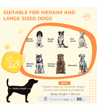 PawHut 36" Heavy Duty Dog Crate on Wheels w/ Bowl Holder, Removable Tray