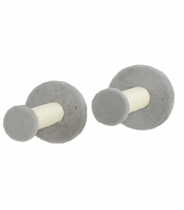PawHut 3PCs Corner Design Cat Wall Shelves Furniture, Light Grey