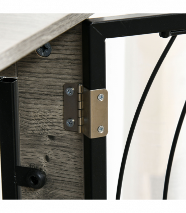 PawHut 44.5" Dog Crate Furniture End Table w/ Cushion for Extra Large Dogs