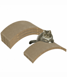 PawHut 4PCs Cat Scratch Pad Reversible, Replacement for Cat Treadmill, 55 x 26cm