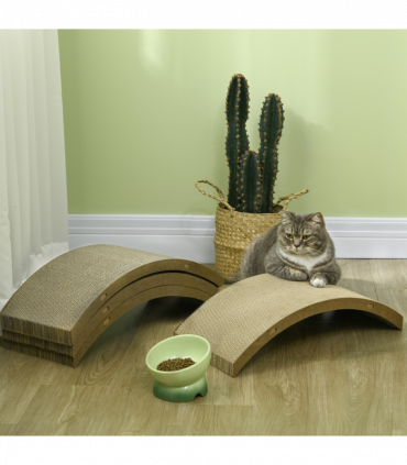 PawHut 4PCs Cat Scratch Pad Reversible, Replacement for Cat Treadmill, 55 x 26cm