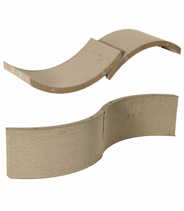 PawHut 4PCs Cat Scratch Pad Reversible, Replacement for Cat Treadmill, 55 x 26cm