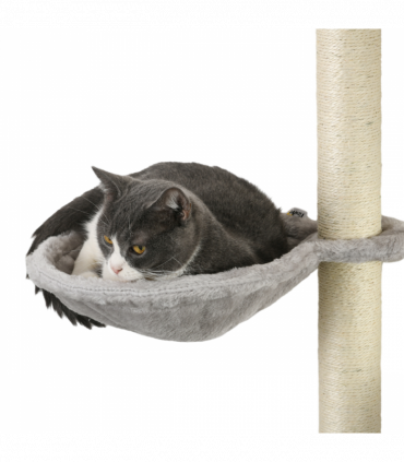 PawHut 4PCs Cat Wall Furniture with Hammock, Ladder, Platforms, Steps, Grey