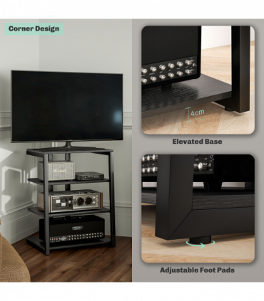 PawHut 4PCs Wall Mounted Cat Tree Cat Wall Shelves W/ Scratching Post