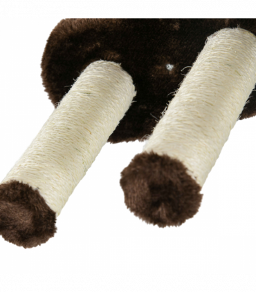 PawHut 4PCs Wall Mounted Cat Tree Cat Wall Shelves W/ Scratching Post Dark Brown