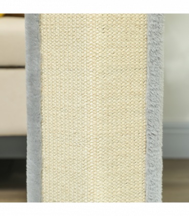 PawHut 56cm Corner Cat Scratching Post with Sisal Scratching Pad, Grey