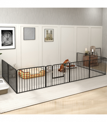 PawHut 60cm 8 Panels Heavy-Duty Dog Playpen for Small Dogs