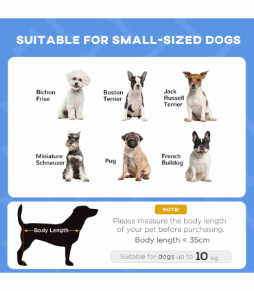 PawHut 61cm Elevated Dog Bed Cooling Raised Pet Cot UV Protection Canopy Blue