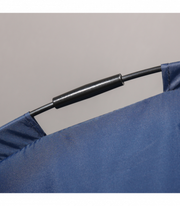 PawHut 61cm Elevated Dog Bed Cooling Raised Pet Cot UV Protection Canopy Blue