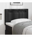 vidaXL Headboard Wall-mounted with Headboard Manual Black 90 cm PVC