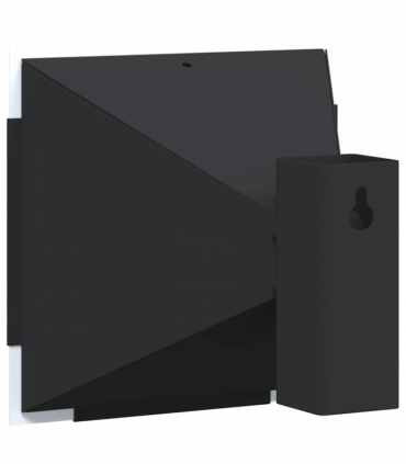 vidaXL Pellet Trap Black 17 x 17 cm Steel