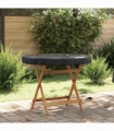 vidaXL Outdoor Table Cover Black 112 x 112 x 10 cm 600D fabric