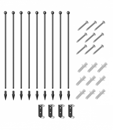 PawHut 80cm 8 Panels Heavy-Duty Dog Playpen for Small, Medium Dogs