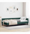 vidaXL Corner Bed Frame with Headboard Manual Dark green 90 x 200 cm