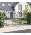 vidaXL Fence gate Other Grey 400 x 200 cm Steel